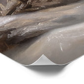 Franse Bulldog Snowy Sleigh Kerst Decor Poster (Hoek)