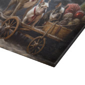 Franse Bulldog Snowy Sleigh Kerst Decor Snijplank (Hoek)