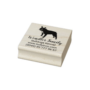 Franse Bulldog Speciale postzegel Rubberstempel