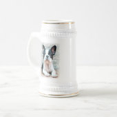 Franse Bulldog stein Bierpul (Voorkant links)