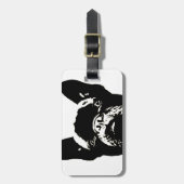 Franse Bulldog Stencil Bagagelabel (Voorkant verticaal)