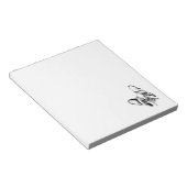 Franse Bulldog Stencil Head Tilt Notitieblok (Schuin)