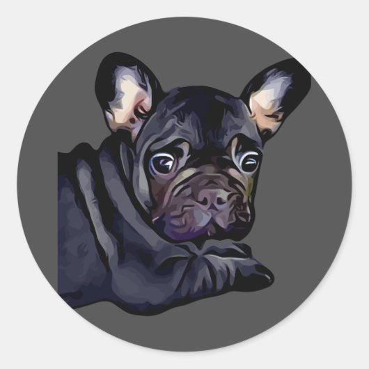 Franse Bulldog Sticker (Voorkant)