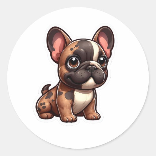 Franse Bulldog Sticker (Voorkant)