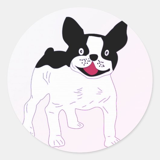 FRANSE BULLDOG STICKER (Voorkant)