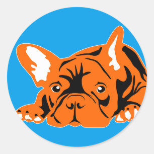 Franse Bulldog sticker voor binnen