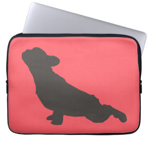 Franse Bulldog Stretching Laptop Sleeve