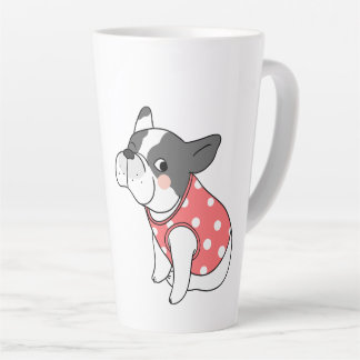 Franse Bulldog Tall-Mok Latte Mok