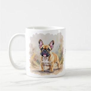 Franse Bulldog Tan Vaalbruin Kleurige Cute Franse Koffiemok