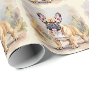 Franse Bulldog Tan Vaalbruin Kleurige Schattige Fr Cadeaupapier