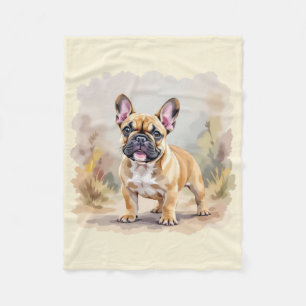 Franse Bulldog Tan Vaalbruin Kleurige Schattige Fr Fleece Deken