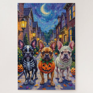 Franse Bulldog Trick-or-Treating Halloween Kostuum Legpuzzel