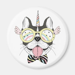 Franse Bulldog Unicorn Magneet