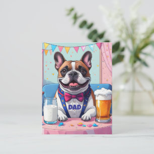 Franse Bulldog Vader Vaderdag Briefkaart