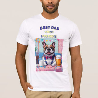 Franse Bulldog Vader Vaderdag T-shirt