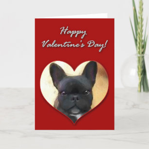 Franse Bulldog Valentijnsdag Card Feestdagen Kaart