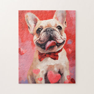 Franse Bulldog Valentijnsdag Legpuzzel