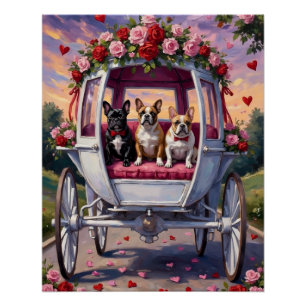Franse Bulldog Valentijnsdag Perfect Poster
