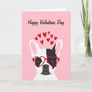 Franse Bulldog Valentijnse Love Card Feestdagen Kaart