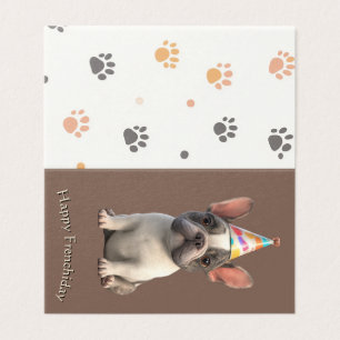 Franse Bulldog Verjaardagskaart Kaart