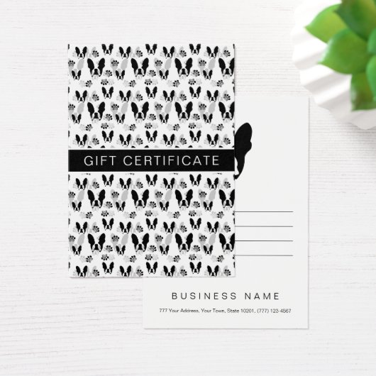 Franse bulldog visitekaartje (Bureau)