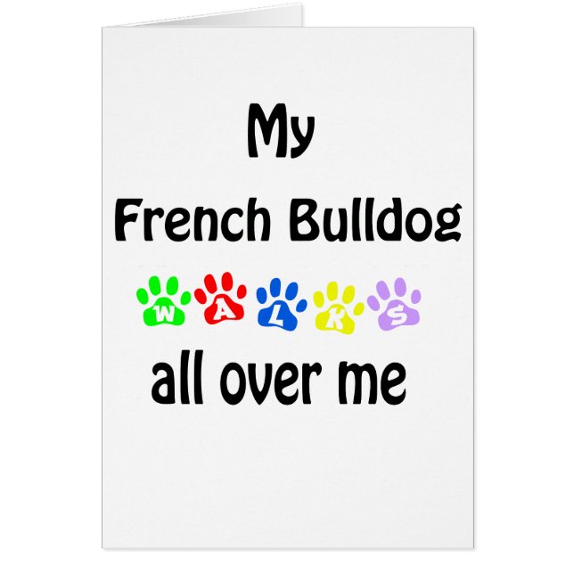 Franse Bulldog wandelingen ontwerp (Voorkant)