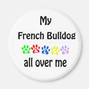 Franse Bulldog wandelingen ontwerp Magneet