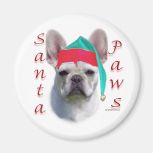 Franse Bulldog (wat) Santa Paws Magneet