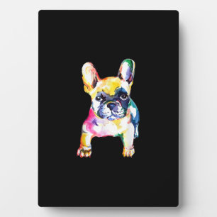 Franse Bulldog Waterverf Hand Drawing Gift Fotoplaat