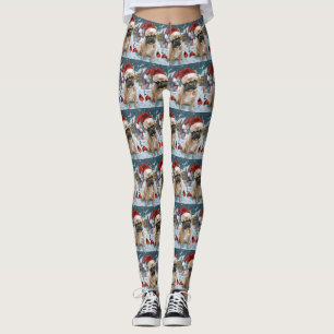 Franse Bulldog Winter Wonderland Kerstvreugde Leggings
