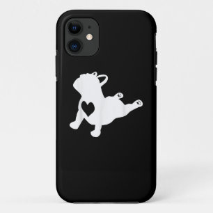 Franse Bulldog Yoga Love Heart Frenchie Workout iPhone 11 Hoesje