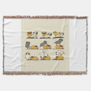 Franse Bulldog Yoga Poses   Dog Yoga Lovers Deken