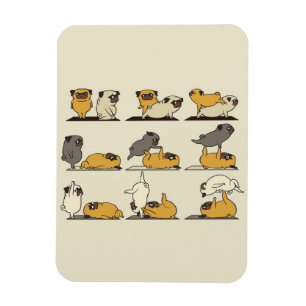 Franse Bulldog Yoga Poses Dog Yoga Lovers Magneet