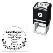 Franse bulldog zelf inkt rubberen stempel (In situ)