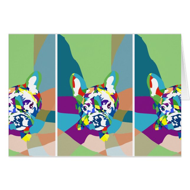 Franse Bulldog zittend (Voorkant Horizontaal)