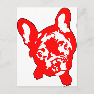 Franse Bulldog zittend Briefkaart