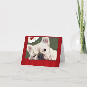 Franse Bulldog Zoete Dromen Feestdagen Kaart
