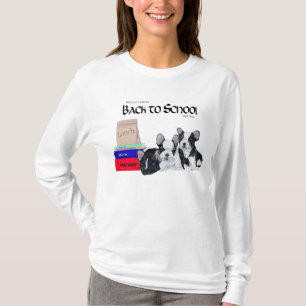 Franse Bulldoggen Terug naar School T-shirt