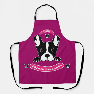 Franse Bulldogs - Funny Little French Gaga Dogs Schort