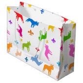 Franse Bulldogs Groot Cadeauzakje (Voorkant Gekanteld)