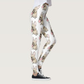 Franse Bulldogs Pattern Funny Frenchie Hondenliefh Leggings (Rechts)