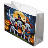 Franse Bulldogs Pompoen Halloween Grappig Groot Cadeauzakje (Achterkant Gekanteld)