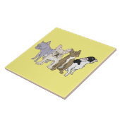 Franse Bulldogs Tegeltje (Zijkant)