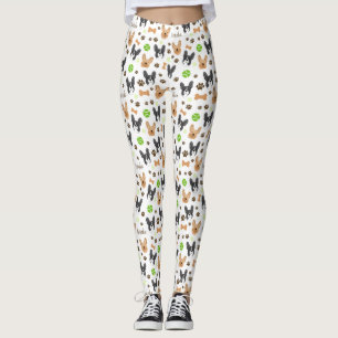 Franse Bulldogs Tennis Balls Cute Leggings