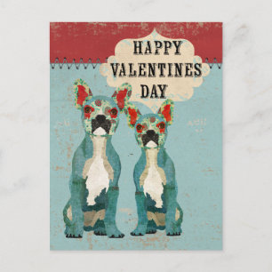 Franse Bulldogs Valentijnsdag Briefkaart