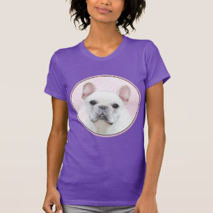 Franse bulledog (crème/wit) schilderen - hondenkun t-shirt