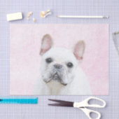 Franse bulledog (crème/wit) schilderen - hondenkun tissuepapier (Craft)