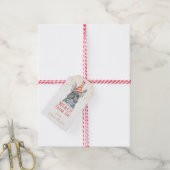 Franse bulledog met Pet Red Gift Labels Cadeaulabel (Met Touw)