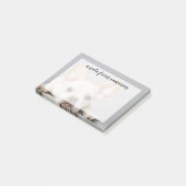 Franse bulledog neerleggend post-it® notes (Schuin)