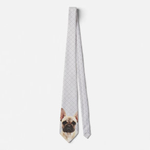 Franse bulledog stropdas